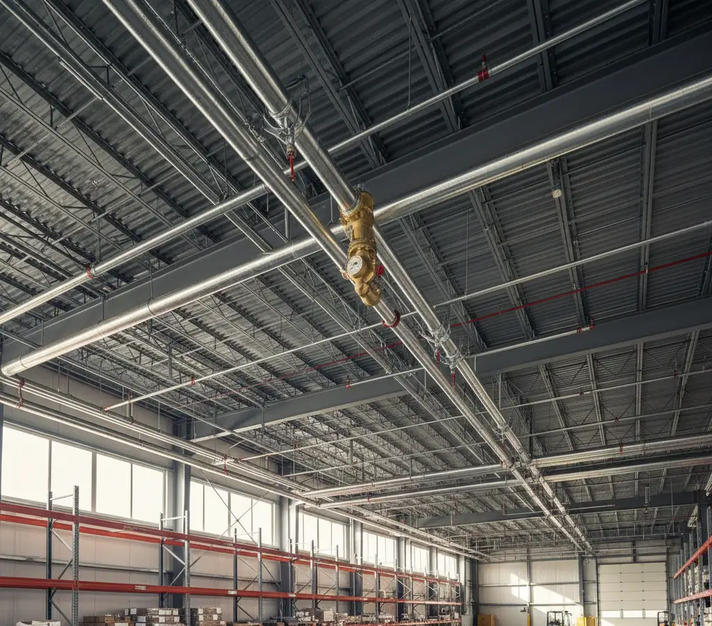 Dry Pipe Fire Sprinkler System